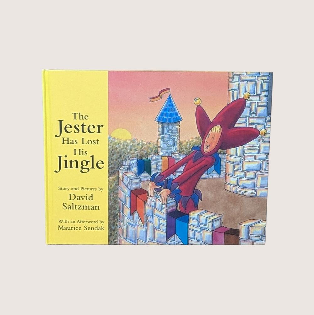 Vintage The Jester Has Lost His Jingle Book David Saltzman Hardcover Book